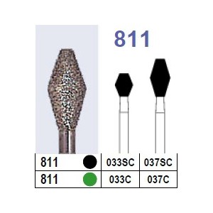 Fraise diamantée N°811 boîte 10 pièces