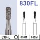 Fraise diamantée N°830FL lot de 5 pièces