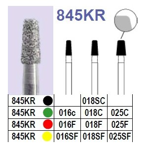 Fraise diamantée N°845KR boîte 10 pièces