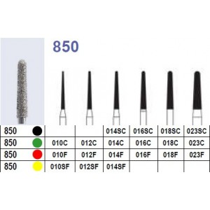 Fraise diamantée N°850 boîte 10 pièces 