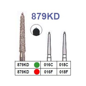 Fraise diamantée N°879KD lot de 5 pièces